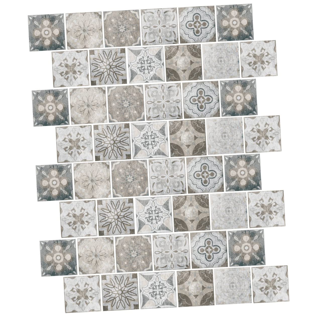 Autocollants de carrelage vintage cuisine et bain imperméables x48