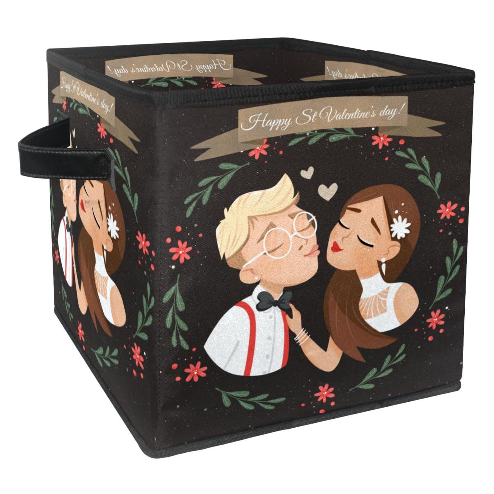 Boîte de rangement pliable cube pour organiser la chambre à coucher