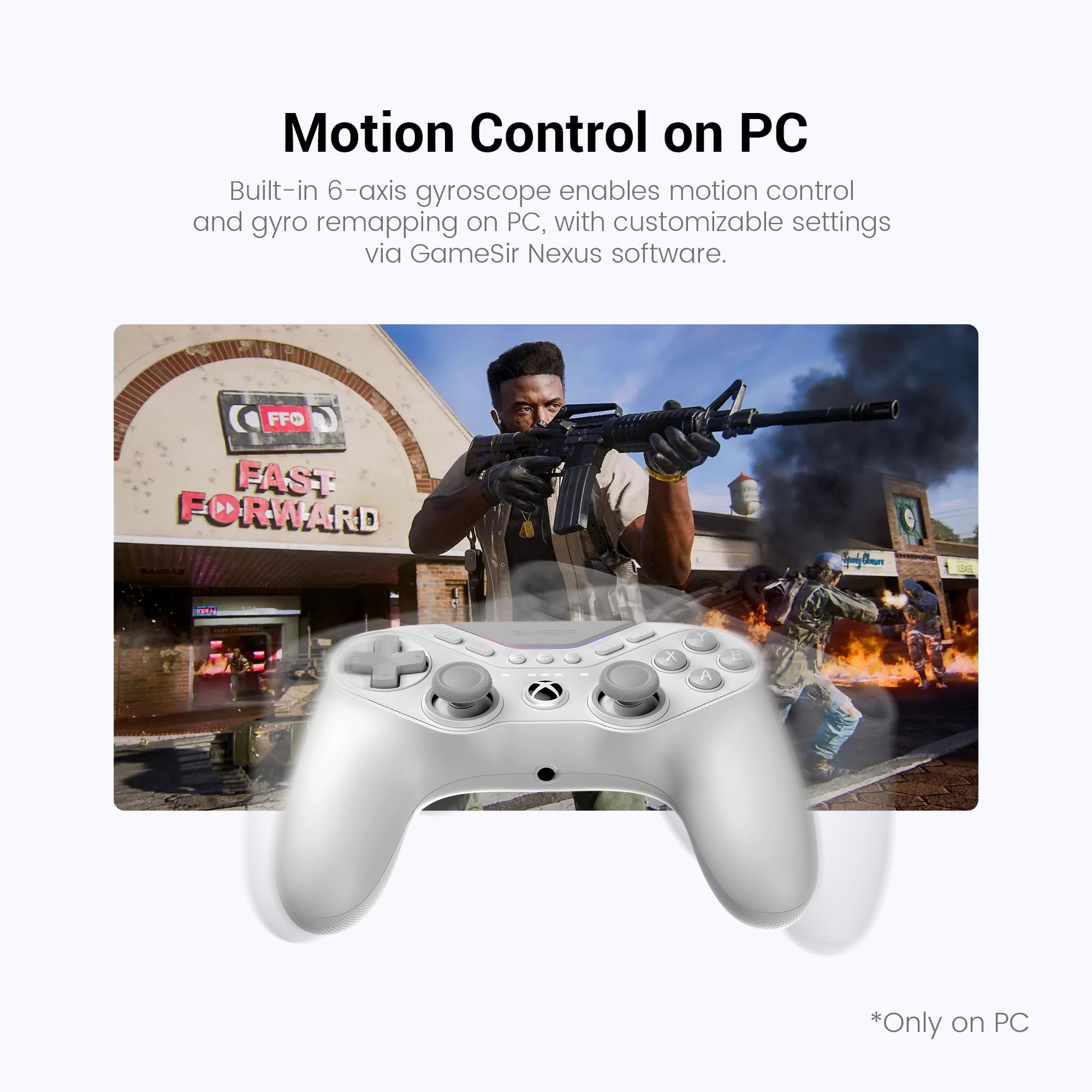GameSir Tarantula Pro Mando Esports con cable para XBOX & PC | 9 botones reasignables adicionales, 1000Hz en PC, sticks TMR, gatillos Hall Effect, Gyro y RGB