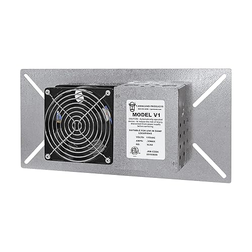 Tjernlund V1 UnderAire Crawlspace Ventilator Fan Moisture Mold Reducing,110 CFM