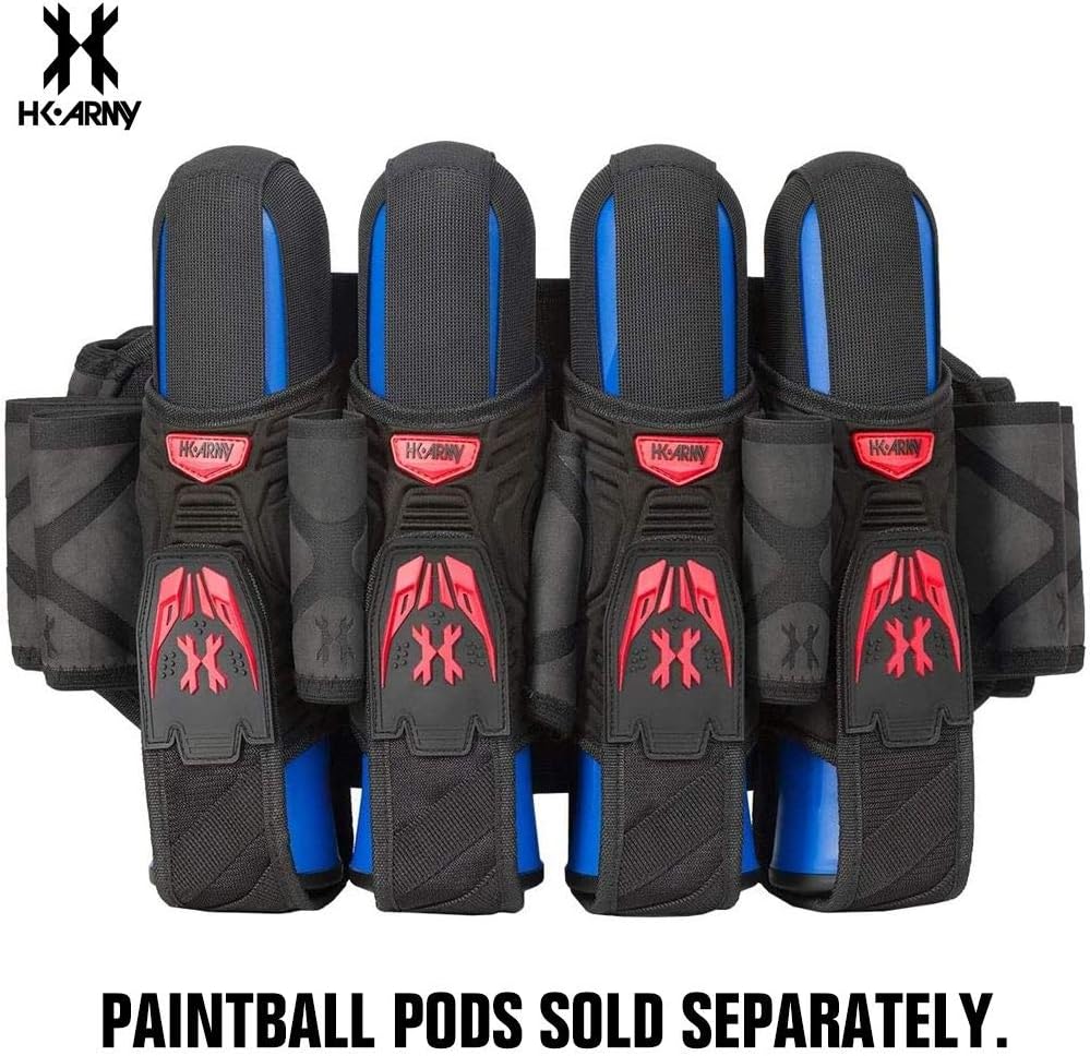 HK Army Magtek Paintball Harness Pod Pack 4+3 - Black/Red