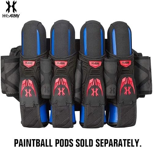 Miniatura 2 de HK Army Magtek Paintball Arnés Pod Pack 4+3 - NegroRojo