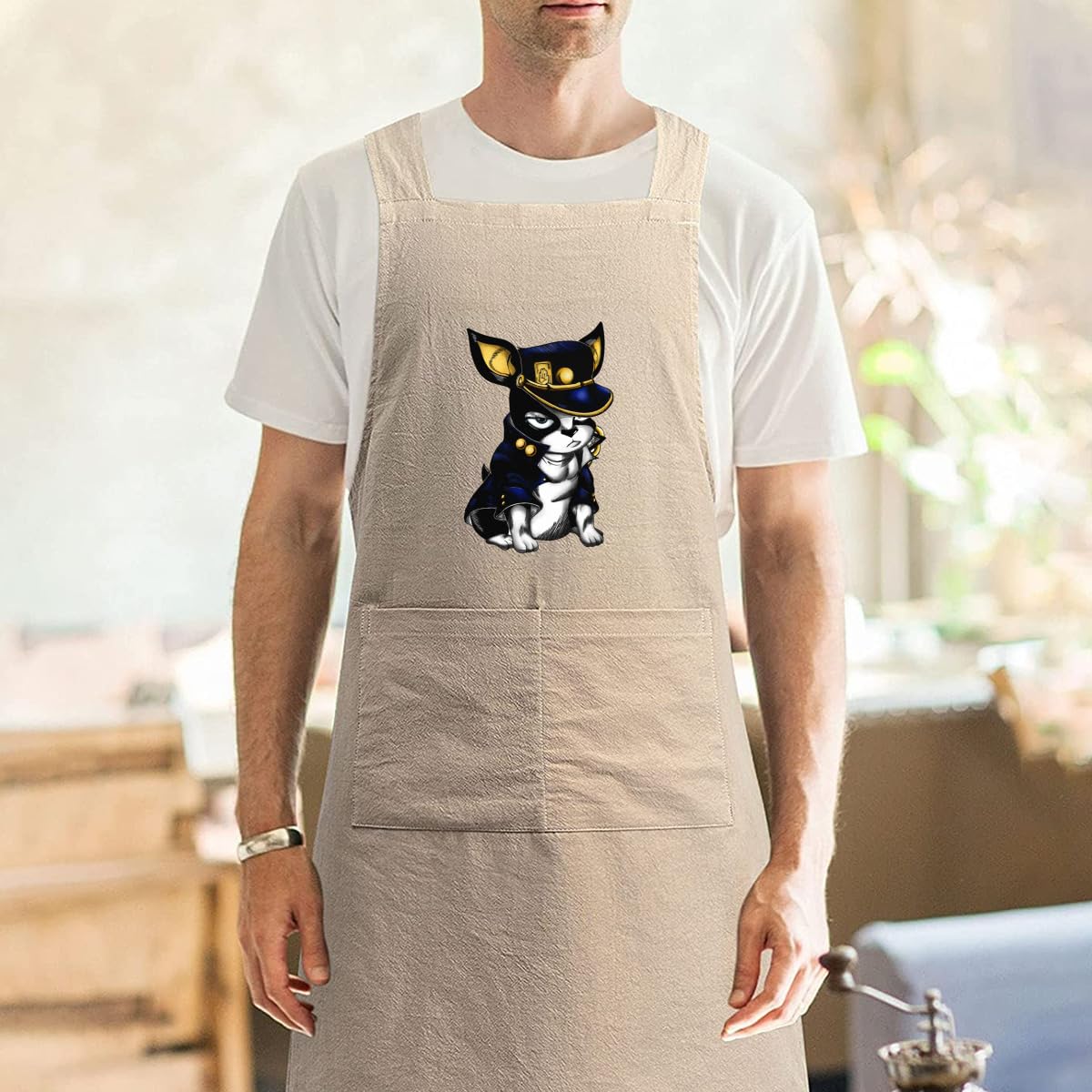 Amazon｜ジョジョの奇妙な冒険 イギー エプロン レディース メンズ