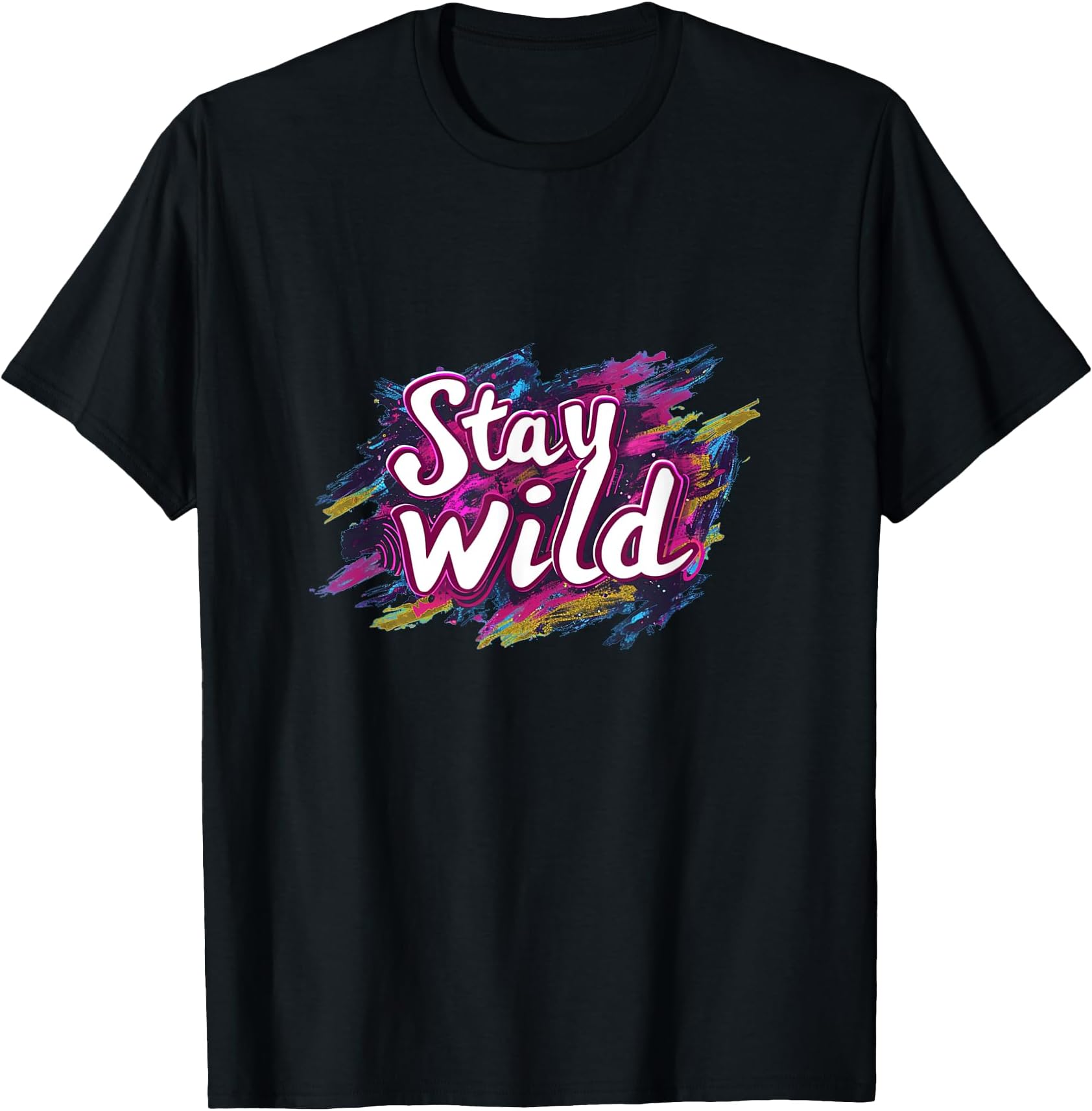 Multicolor stay wild outfit for boys and girls T-Shirt