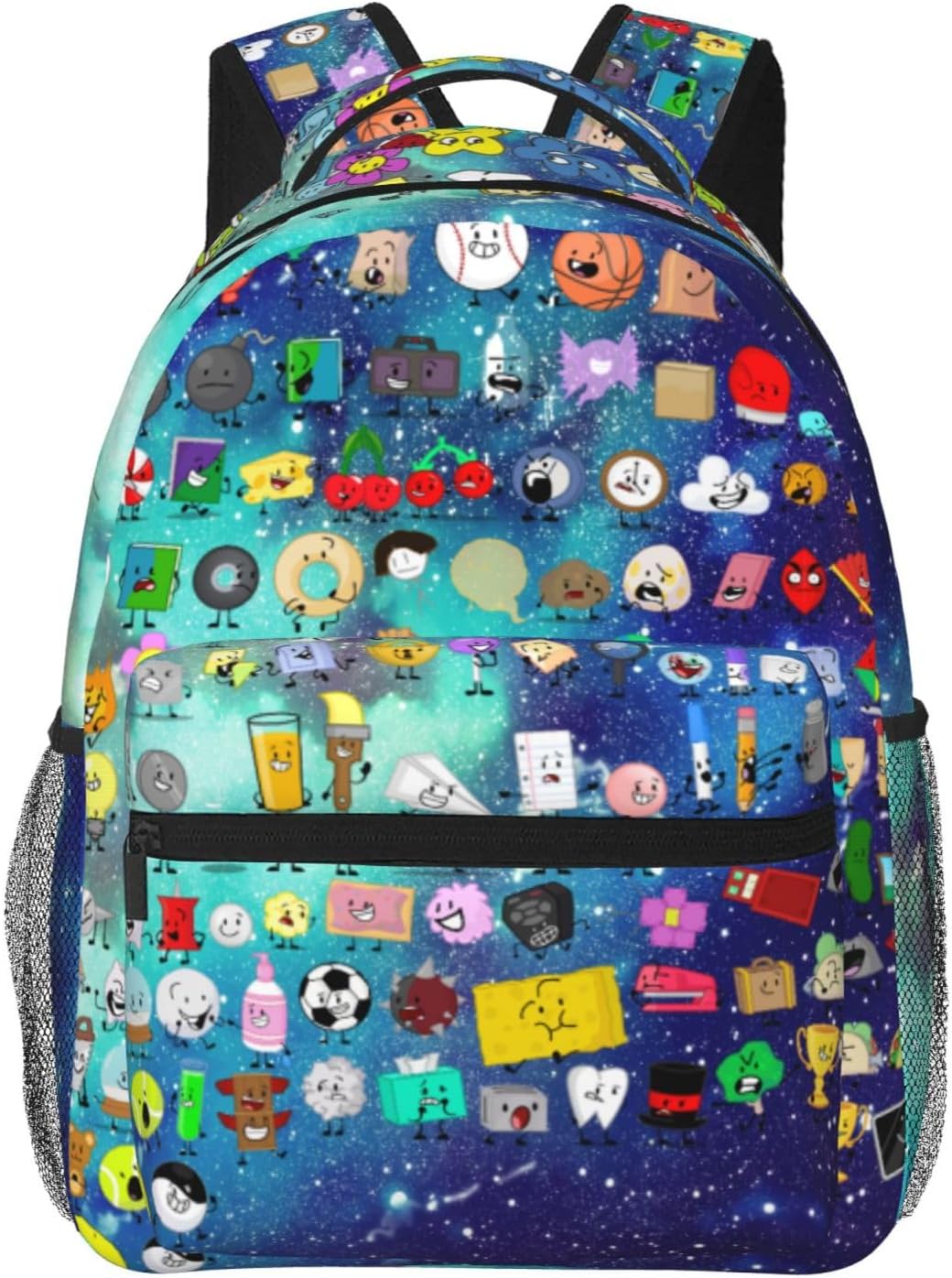 Lightweight Hiking Daypacks Backpack With Full Print, Adjustable Shoulder Straps, Black1
