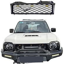 ABS Grille Grills Compatible For Suzuki JImny 2012-2018 Racing Grill+Front Lamps Cover+ Headlamps Auto PartsGrille