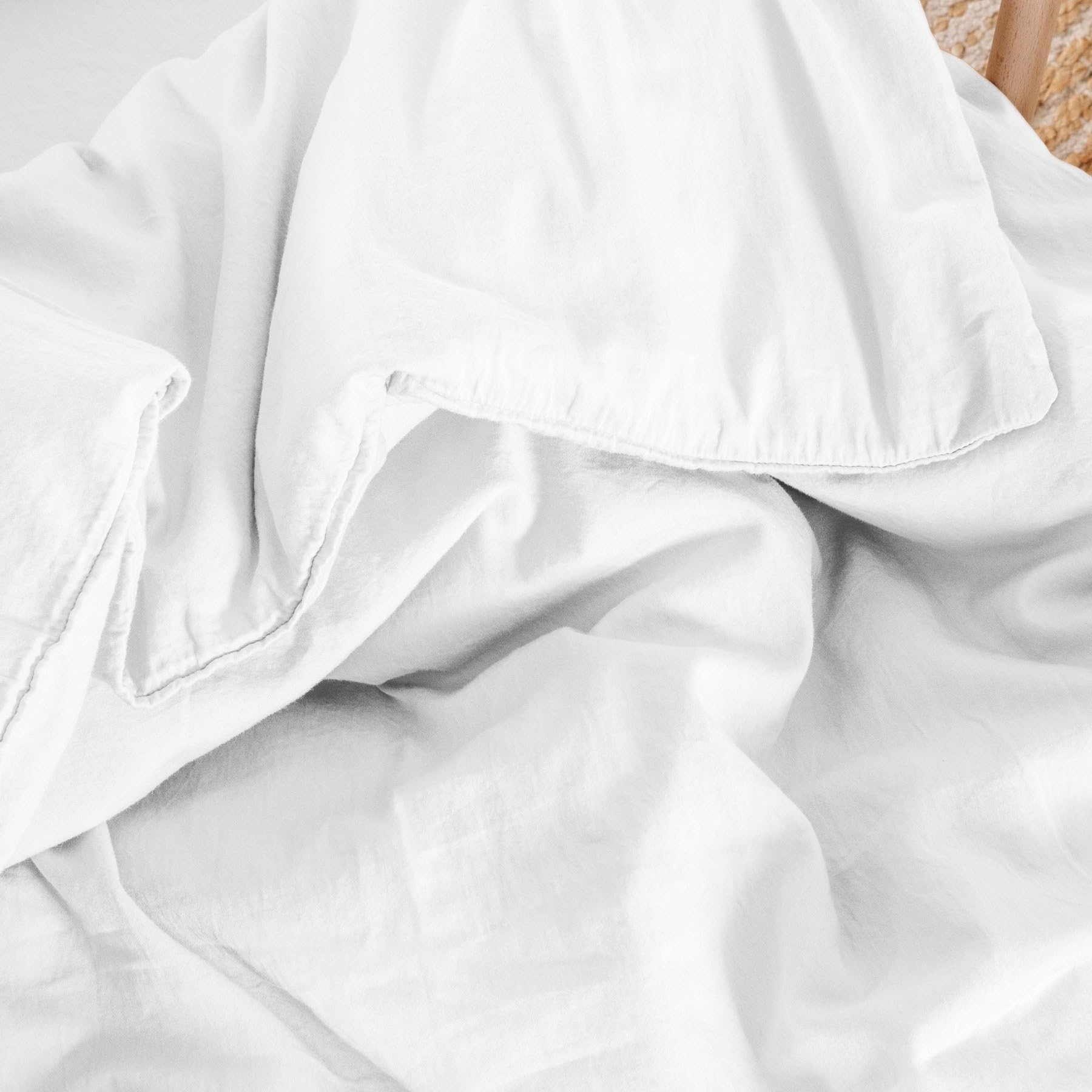 Housse de Couette bébé Satin de Coton Bio lavé