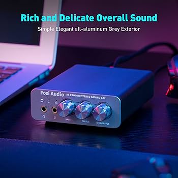 イヤホン Fosi Audio K5 Pro & Moondrop lan Amazon.com: Fosi Audio K5 Pro Gaming DAC Headphone Amplifier