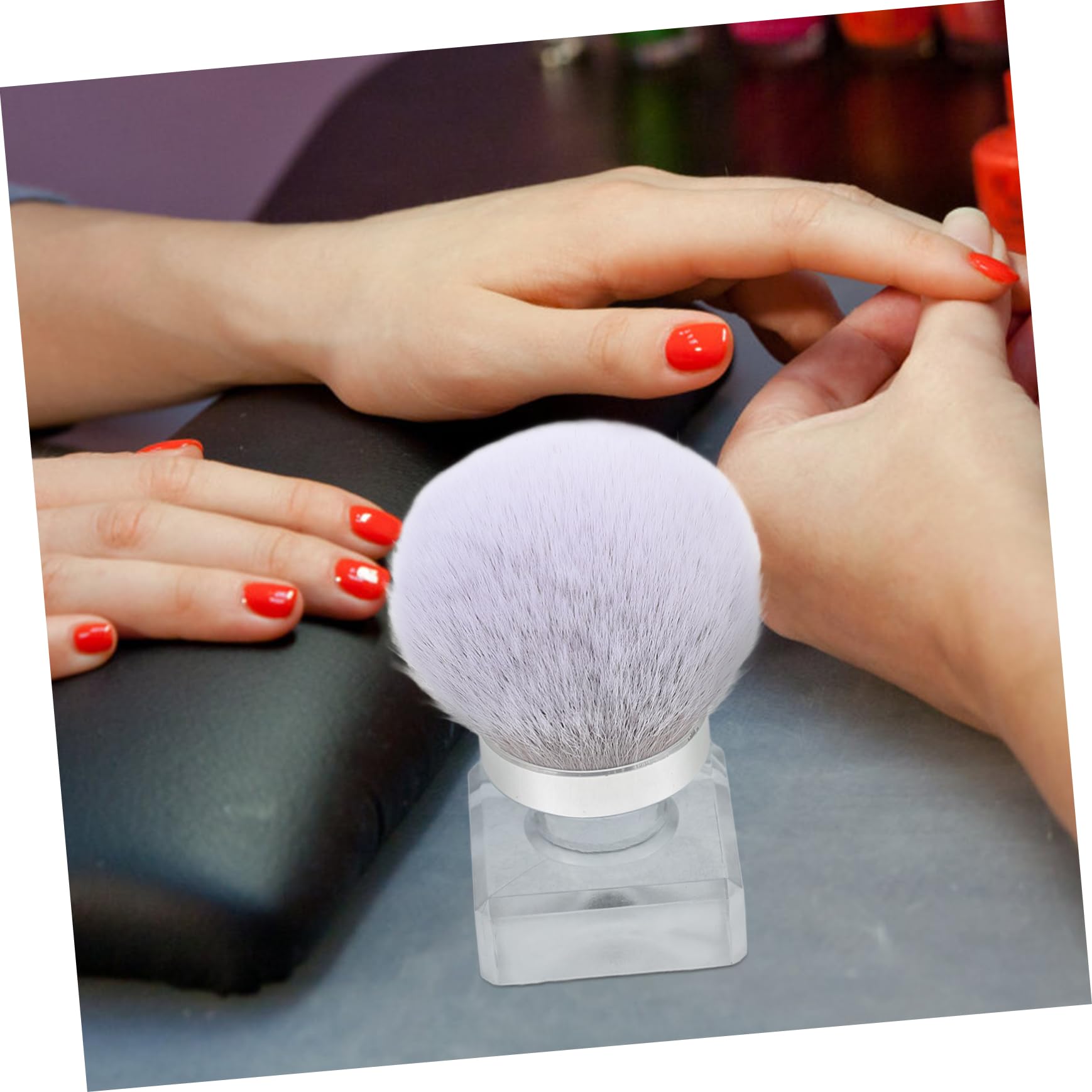 Healvian 5pezzi Pennello Per Unghie Spazzola Per Pulizia Unghie Art Brush Ergonomico Per Manicure e Decorazione Strumento Make up Multiuso Facile Da Usare Design Comodo e Resistente