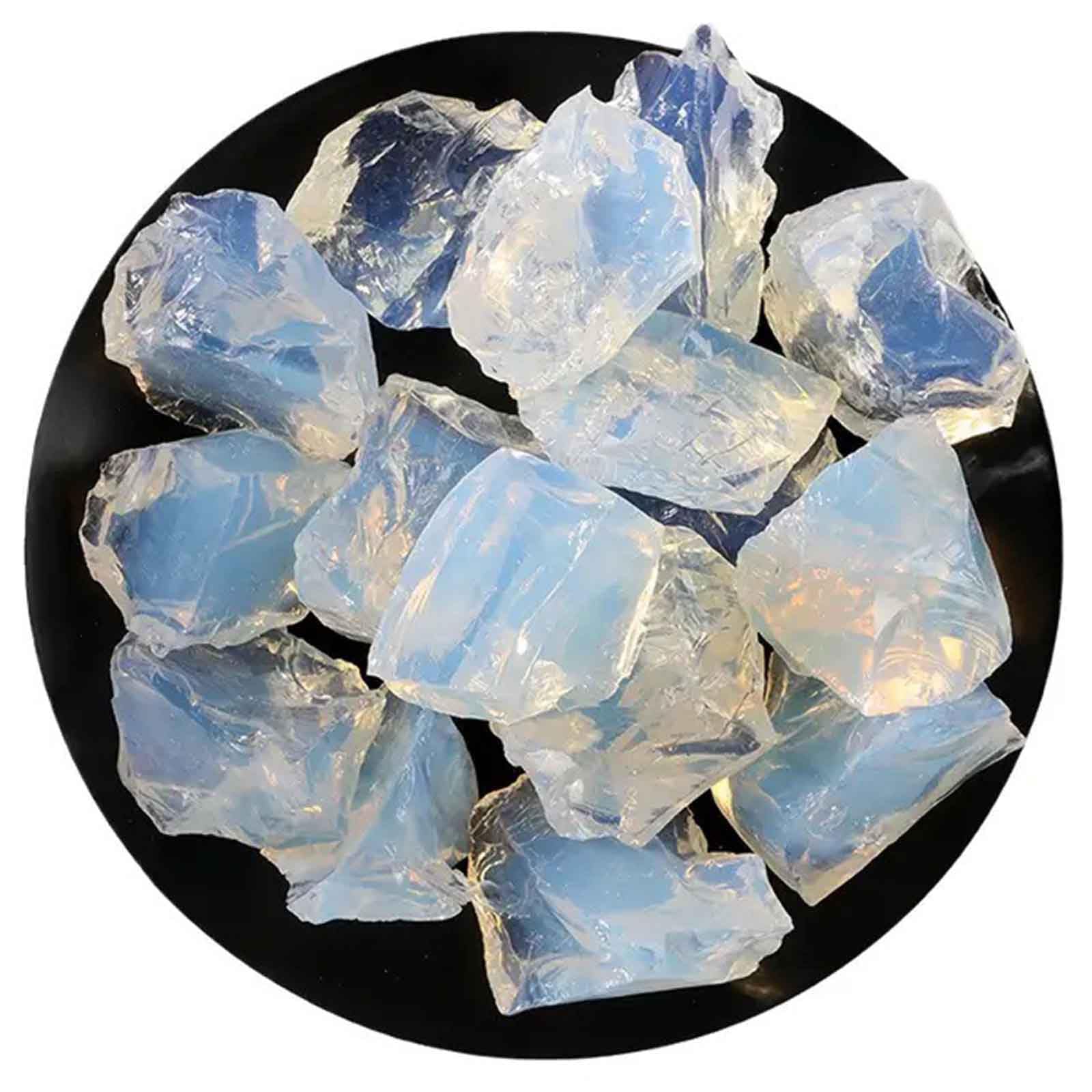 Naturalny kwarc, 1kg naturalny kryształowy kamień z galwanizowanym opalowym wykończeniem, dekoracyjne kamienie lecznicze do domu, biura