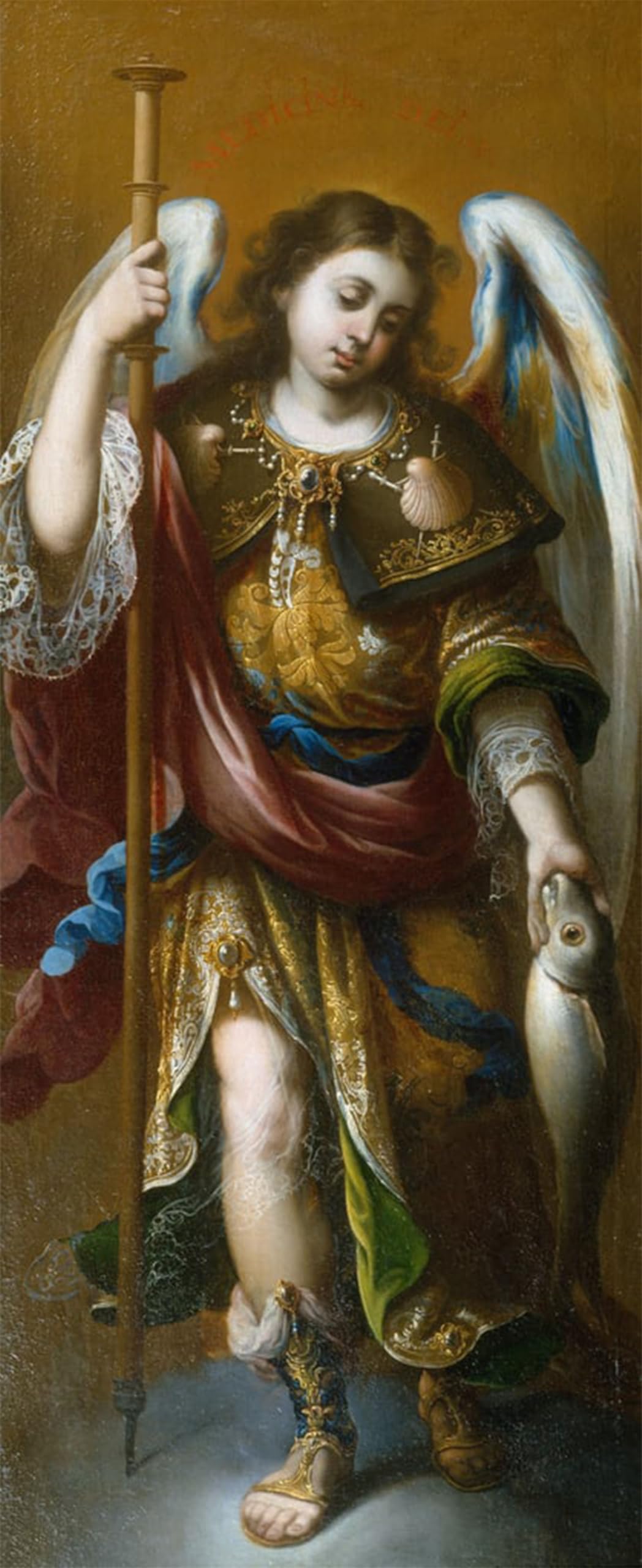 SERENDIPITP Vintage Picture Print on Canvas Wall Art Poster St Raphael by Andrés Pérez De Murillo Artwork Print Poster for Wall Decor 60x90cm