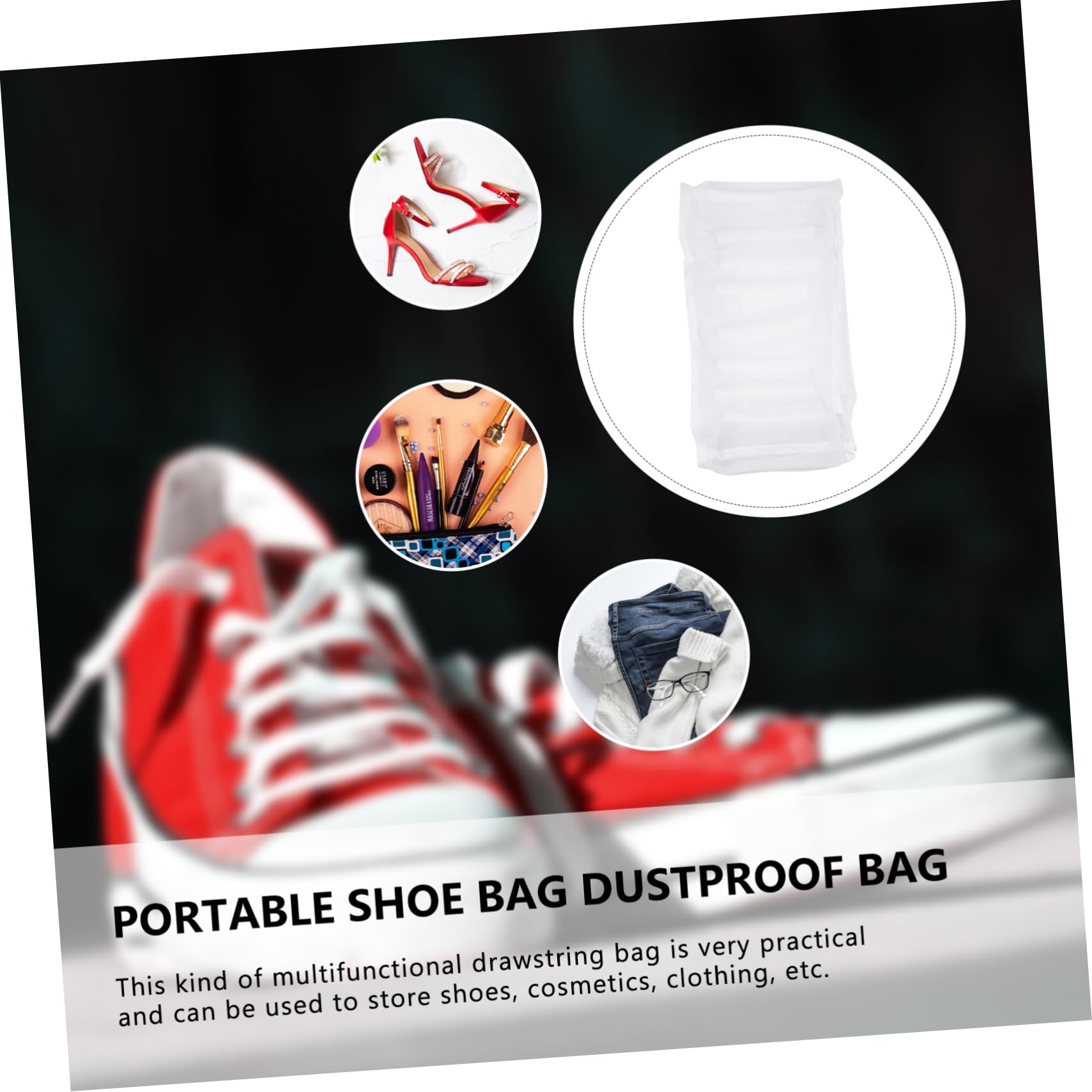 MAGICLULU 4stücke Waschmaschinen Schuhbeutel Mesh Mit Polsterung Schützt Sneakers Und Laufschuhe Für Wäsche Wiederverwendbar Und Strapazierfähig