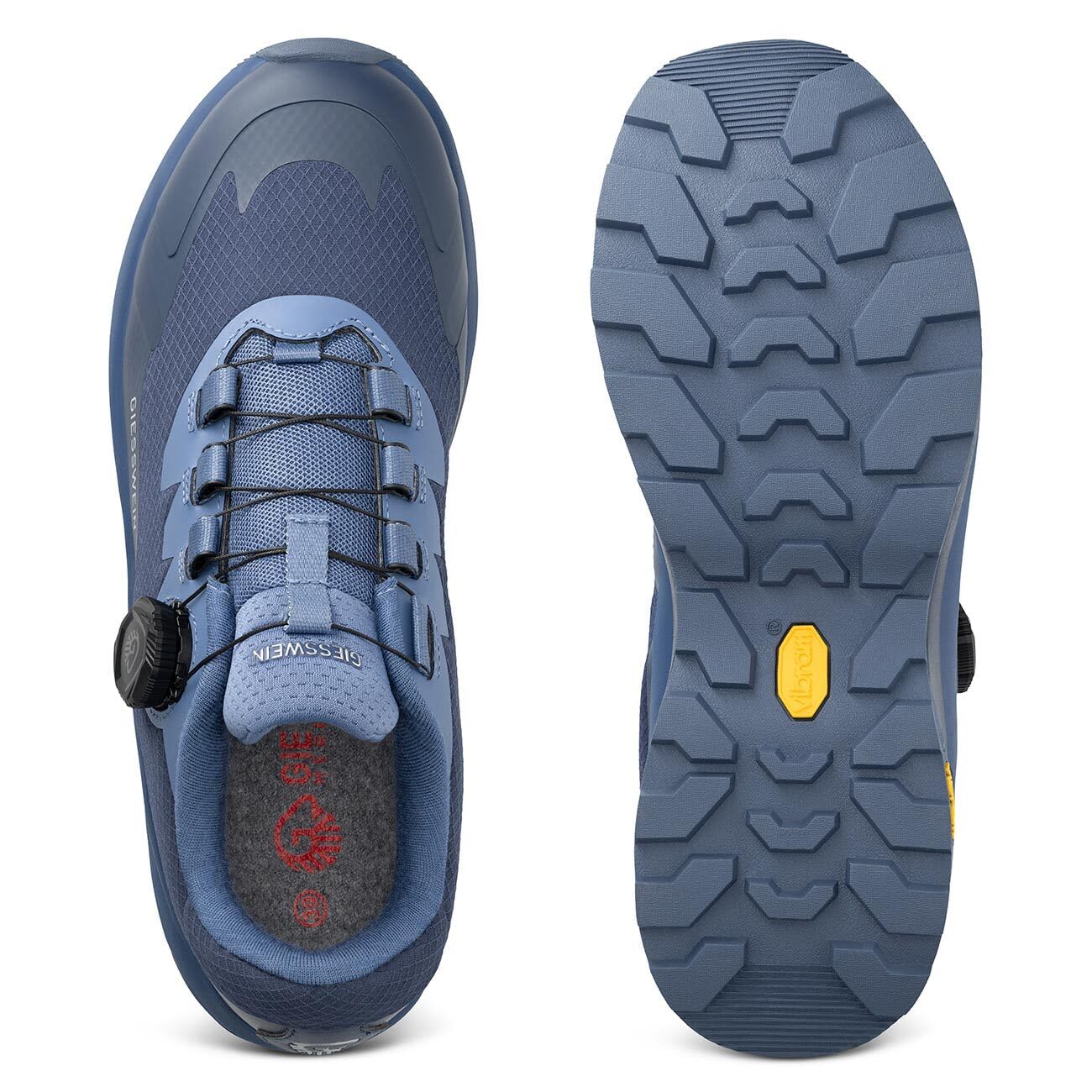 Giesswein Wool Trek X Men - Wasserdichter Trekkingschuh, Megagrip-Sohle | Outdoor Sneaker mit Schnellschnürung & Merino-Wechselfußbett – idealer Grip auf jedem Terrain, für Sport & Freizeit