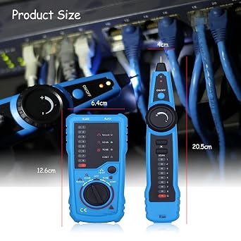 Network Cable Tester RJ45 RJ11 for Telephone Line,LAN Cable,Ethernet Tester