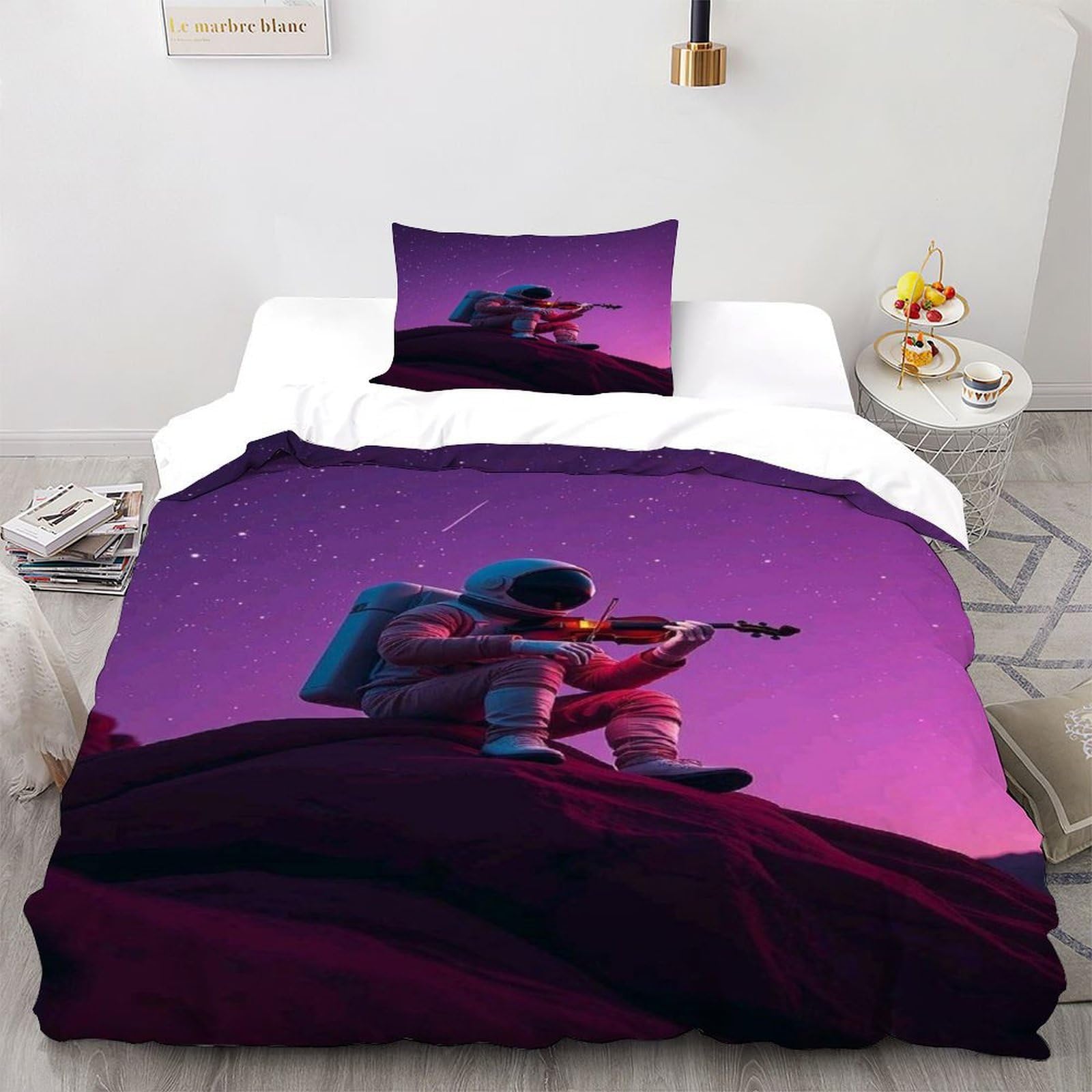 Housse de couette starry sky 135x200 ensemble literie imprimé 3D