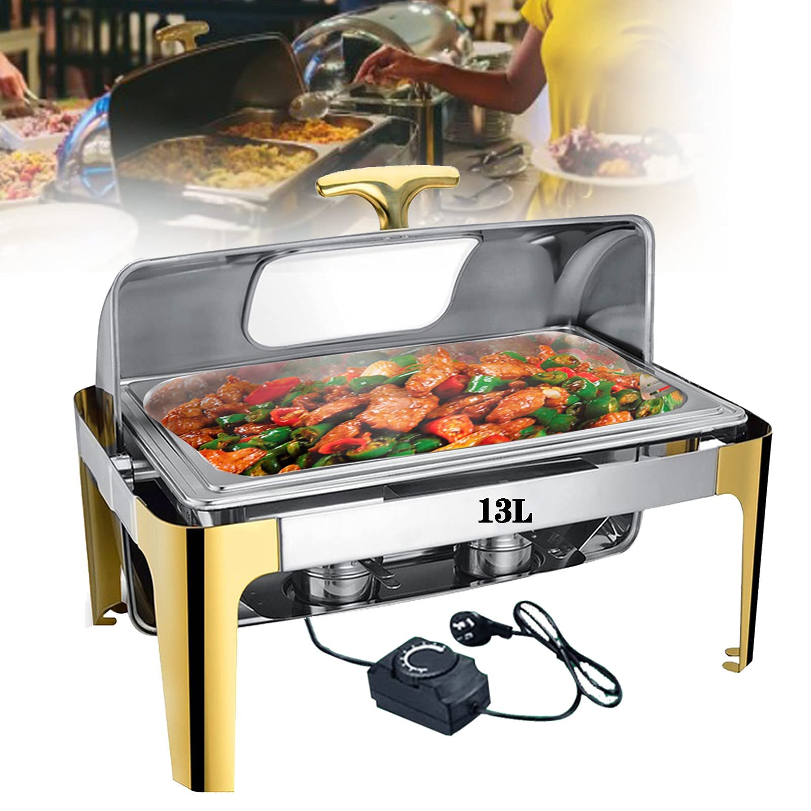 Buy 9L/13L Food Warmers for Parties Buffet, 400W Chafing Dishes