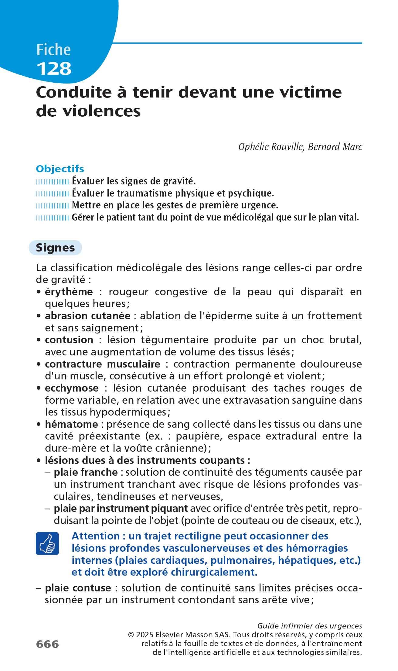 Guide infirmier des urgences