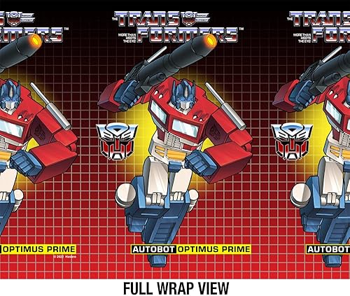 Miniatura 3 de Transformers OFICIAL Optimus Prime Black - Botella de agua aislada de 24 onzas, resistente a fugas, acero inoxidable aislado al vacío con tapa de