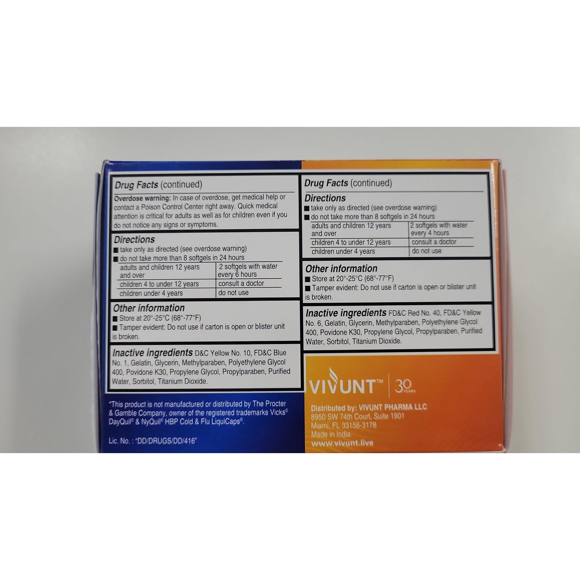 AXIV Day & Night Cold & Flu Medicine Combo Pack, 48 Softgels for Adults — Amazon image 9