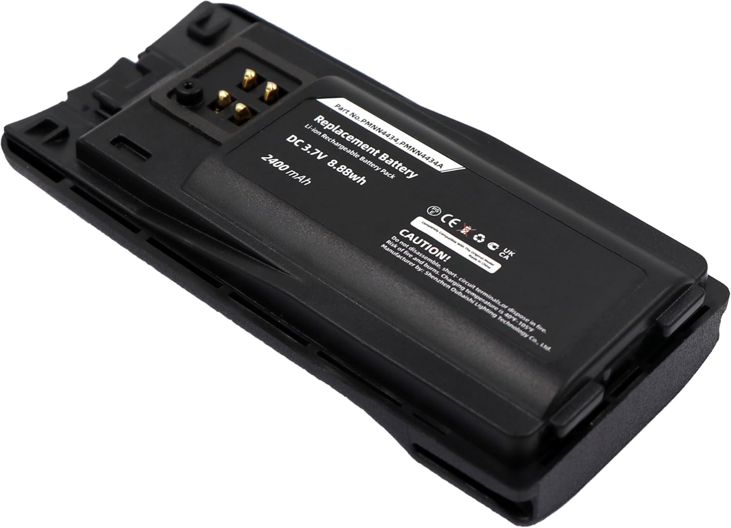 Replacement Battery for Motorola RMU2040 RMU2080 RMU2080d RMM2050 Series,fit Part No PMNN4434 PMNN4434A, 2200mAh/ 8.14Wh