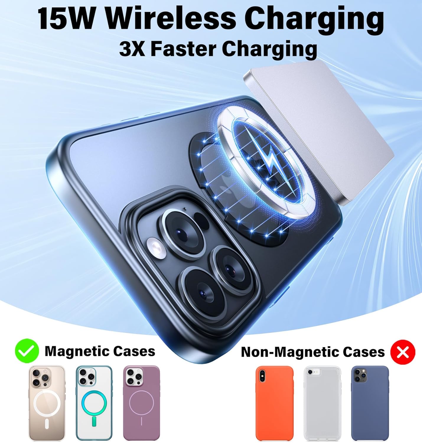 5000mAh for Magsafe Battery Pack Mini 22.5W Wireless Power Bank Fast Charging USB C in Out Power Pack, Magnetic Portable Charger Slim Powerbank for iPhone 17 16 15 14 13 Plus/ Pro/ Pro Max, Grey - Image 2