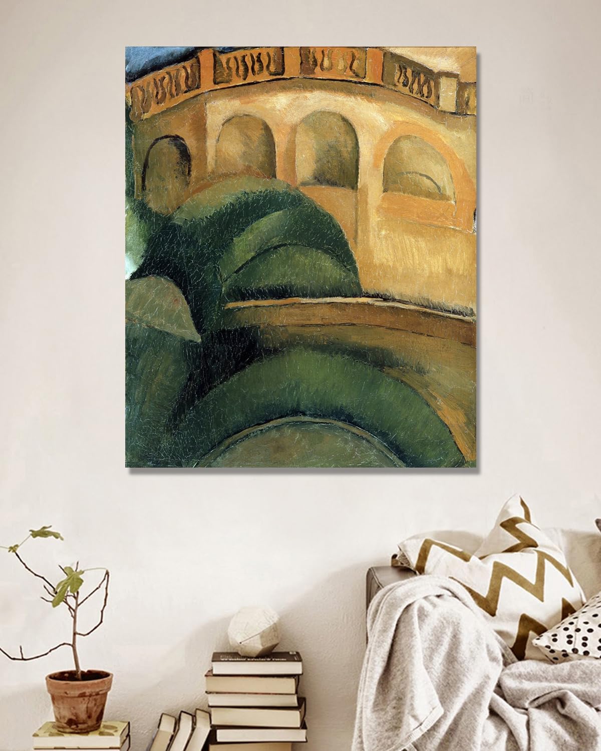 NHLDZYH Raoul Dufy Prints, (arkady), plakat podróżny w stylu vintage, sztuka impresjonistyczna, obraz ścienny na płótnie do dekoracji domu, 30 x 36 cm, tylko płótno