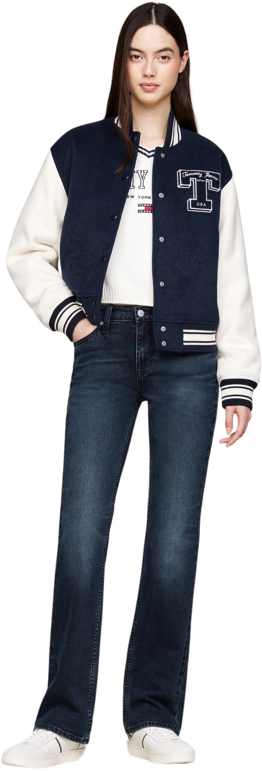 Tommy Jeans Maddie MD BC DH5161 Bootcut Jeans Ciemny Dżins 31W 28L