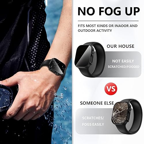 Vista 52 de Suoman Paquete de 3 fundas protectoras de pantalla de privacidad para Apple Watch Ultra 3/2/1 de 1.929 in (antimiradas), funda de vidrio templado