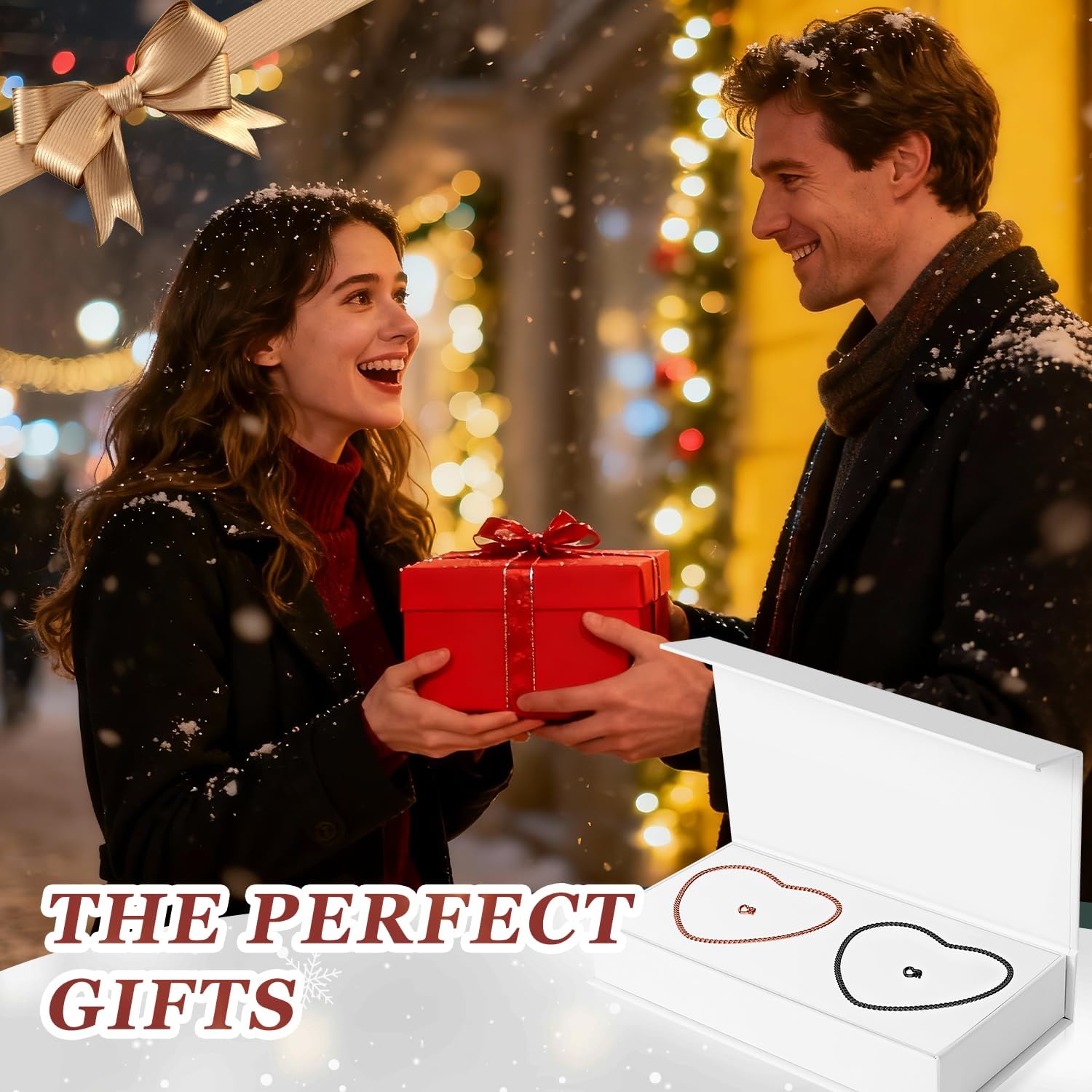 Permanent Bracelet Kit for Couples - DIY Sterling Forever Bracelets Making Set with Locking Heart Clasp, Ideal Gift for Christmas, Anniversary, Valentine's Day & Date Night Activity