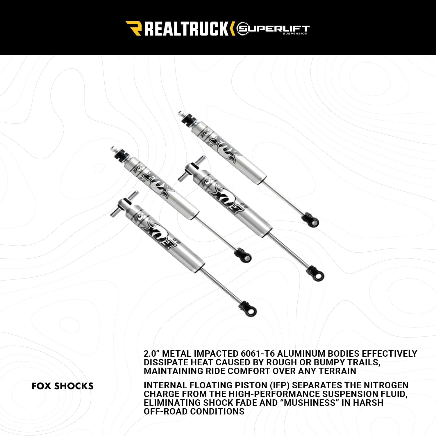 RealTruck SUPERLIFT SUSPENSION 6" Lift Kit for Ford F-150 | Complete Lift Kit with Rear Fox 2.0 Series Shocks | K130F | Fits 2021-2023 Ford F-150 4WD