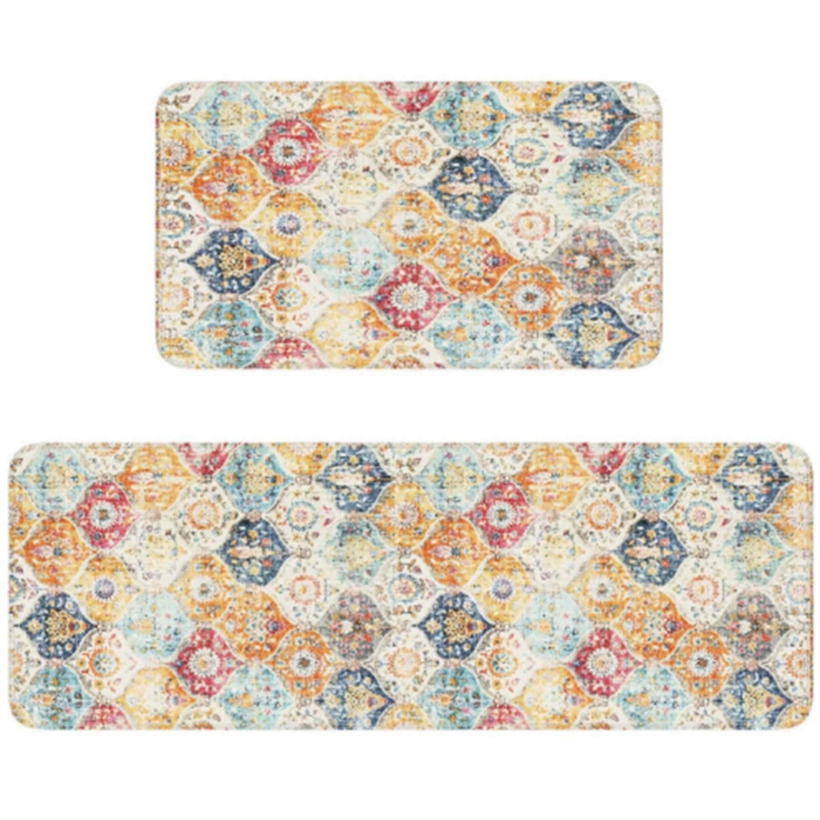 Alfombra de cocina lavable y antideslizante de cuero vinílico con soporte anti fatiga