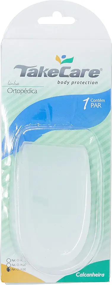 Calcanheira Silicone Para Esporao com Aba Baixa G, Take Care