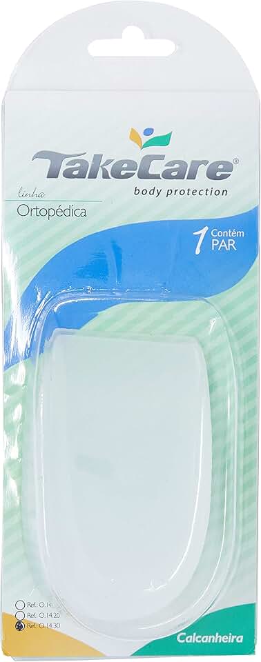 Calcanheira Silicone Para Esporao com Aba Baixa G, Take Care