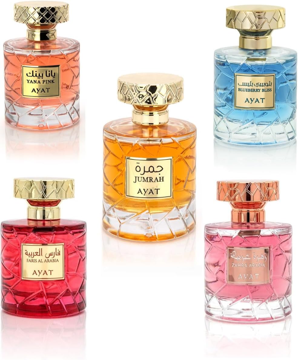 YARA Eau de Parfum 100ml Ayat Perfumes - Made in Dubai Notes: Mandarin Vanilla Sandalwood and Woody, Musk - Oriental EDP Perfect for Women and Men (Box of 5 perfumes)