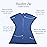 SleepingBaby Zipadee-Zip Transition Swaddle - Cozy Baby Swaddle Blanket with Zipper Convenience - Roomy Wearable Blanket for Easy Diaper Changes - Classic Navy, Large (12-24 Month)