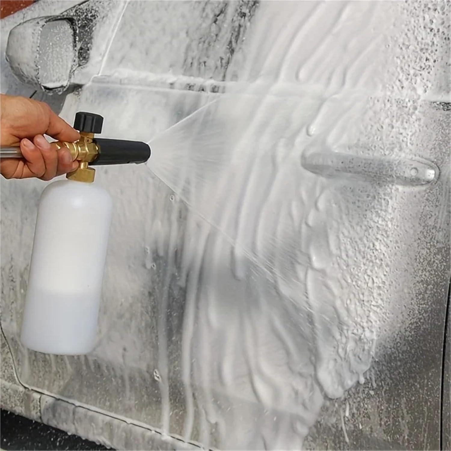 Foam Sprayer, 33.81 Oz Foam Gun with 5-Color Nozzle Tip and Brass Quick Connector, with 1/4, for Car Washing,Car Washing