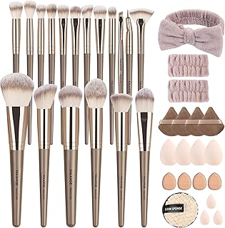 MAANGE Juego de 38 brochas de maquillaje sint...