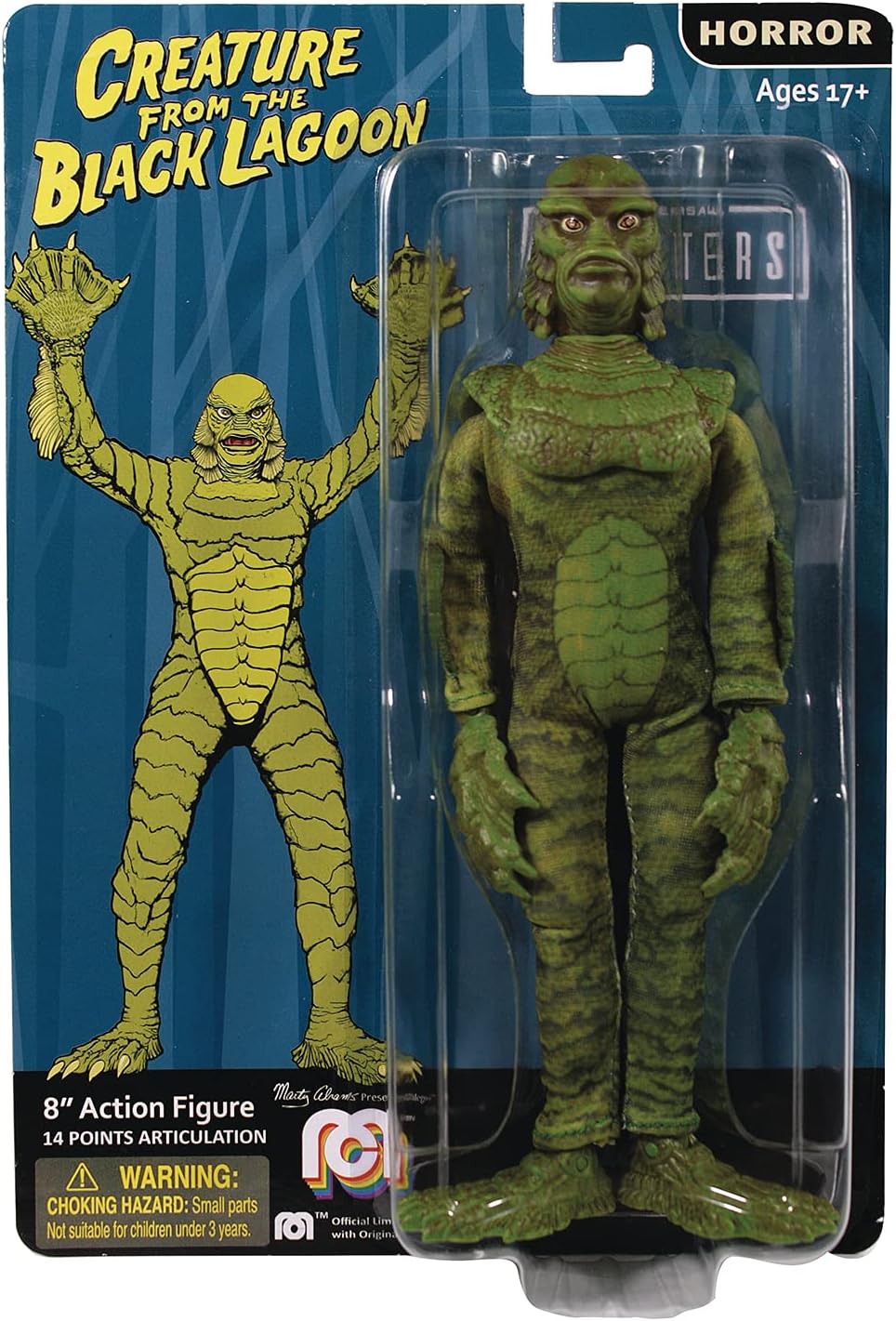 Horror Creature from The Black Lagoon 8" Action Figure Multicolor