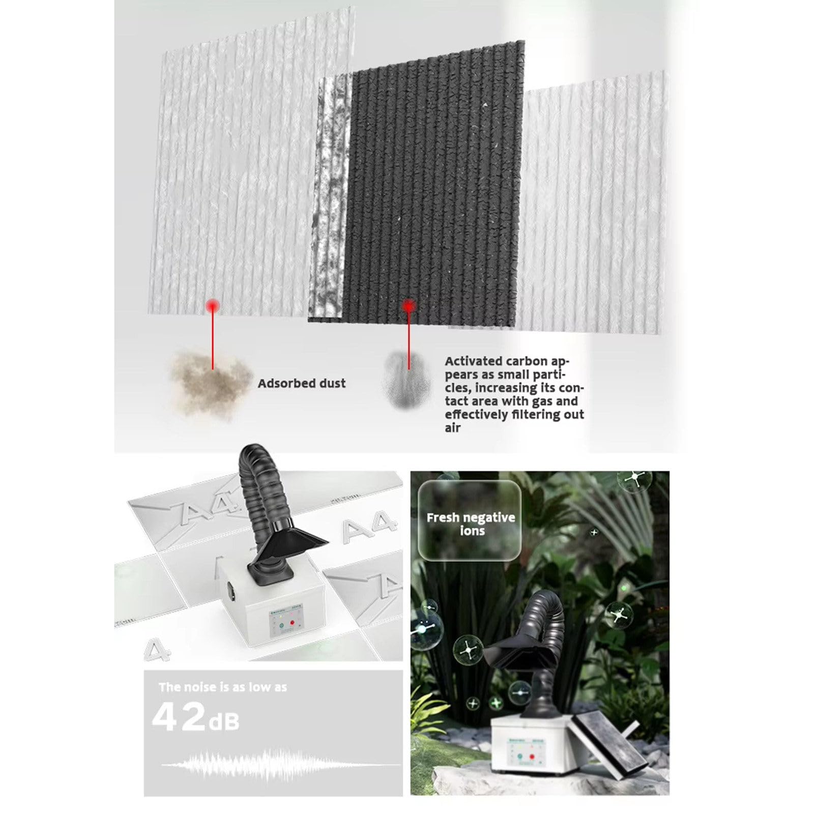 Mini wyciągacz dymu do pochłaniacza dymu oczyszczacz powietrza do lutowania laserowego grawerowanie przenośne biurko DIY oczyszczacz powietrza 110-240 V