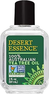 Desert Essence 100% Australian Tea Tree Oil Therapeutic Grade Essential Oil - Skin Cleansing, Clarifying, Soothing - Refre...