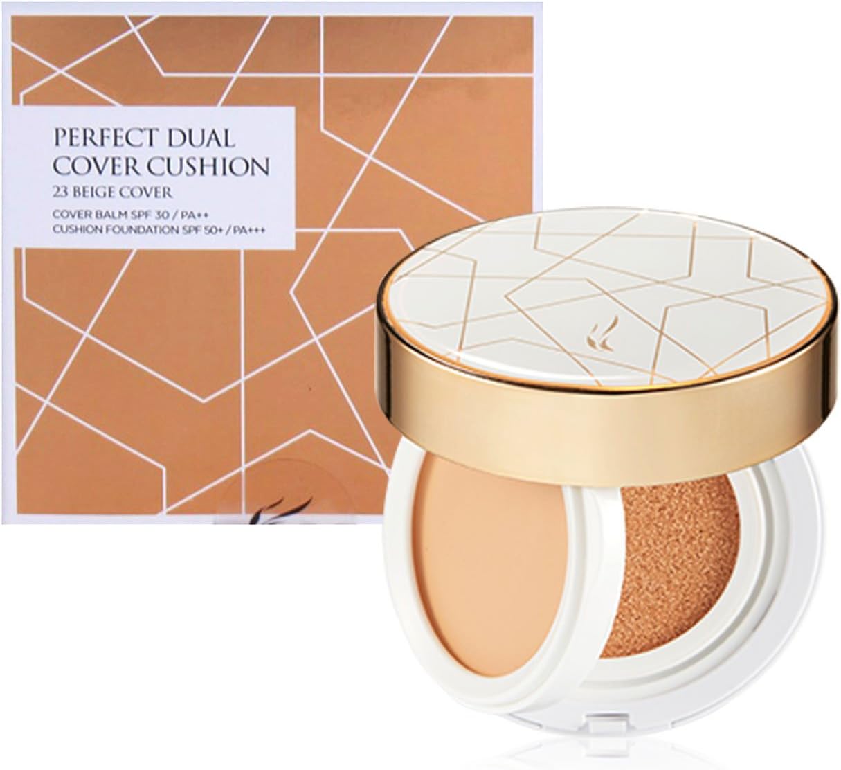 AHC Perfect Dual Cover Balm & Foundation Cushion #23-Natural Beige