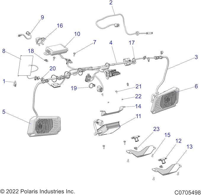 Parlante Polaris Ranger in-Dash 2637398 miniatura 3