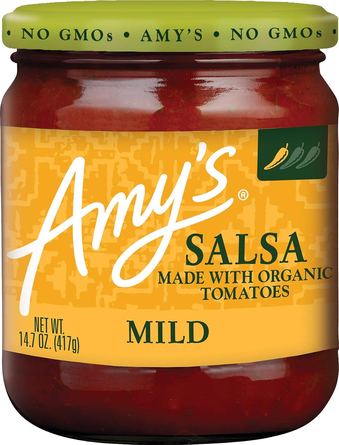 Amy's Organic Salsa, Fat Free Tomato, Mild, 14.7 Ounce