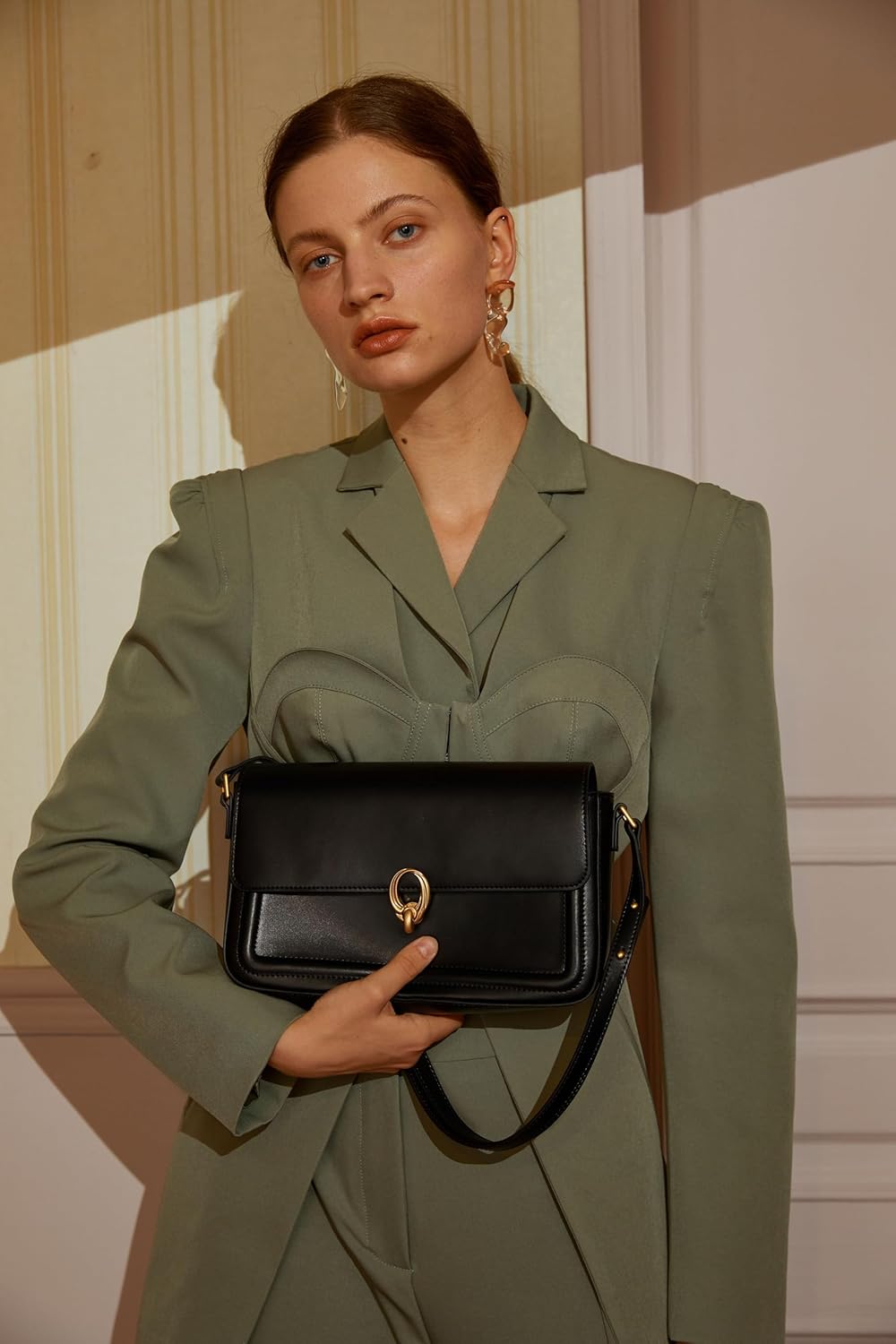 LAFESTIN Split Leather Shoulder Bags For Women with Adjustable Strap, Trendy Crossbody Purses, Designer Inspire Handbags | Split Leather, Trendy, Designer Inspire - Image 7