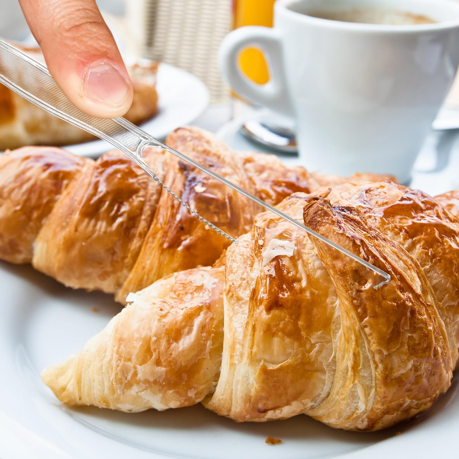 [1000 Pack]Heavyweight Disposable Clear Plastic Cutlery Sets for Parties Includes,Disposable Clear Cutlery Combo Set (1000 Count Knives)