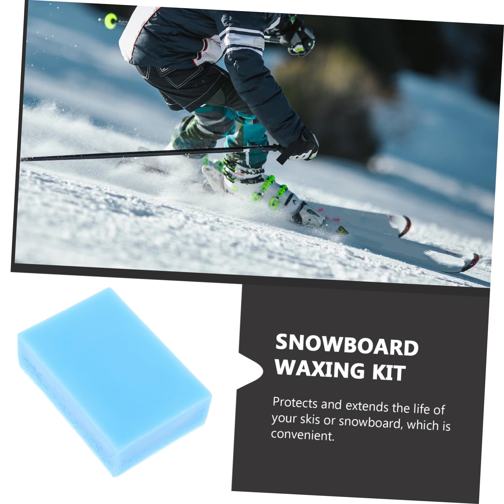 Mipcase Kit Polyvalent De 4 Cires De Ski De Skate De Snowboard Et De Skateboard pour des Performances Améliorées