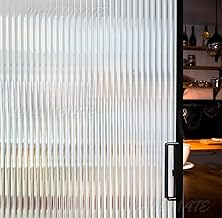 Vinyl Frosted Window Self Adhesive Privacy Glass Film for Office Glass Door Bathroom for Privacy (1 Feet by 4 Feet, Fluetd Frosted)