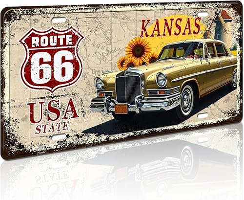 Miniatura 9 de California Route 66 USA State - Letrero decorativo para placa de matrícula, 12 x 6 pulgadas