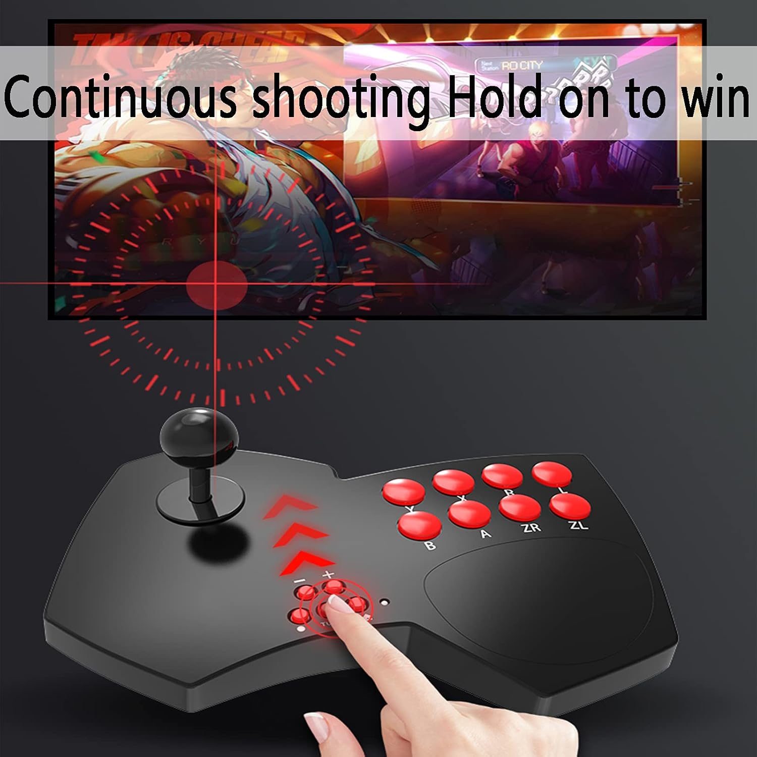 DOYO Arcade Fight Stick,Game Arcade Joystick Multi-Function Joystick for Switch/PC Xinput/PC DirectInput/PS3/TV Android/Raspberry Pi/NeoGeo… (Black-2): Computers & Accessories