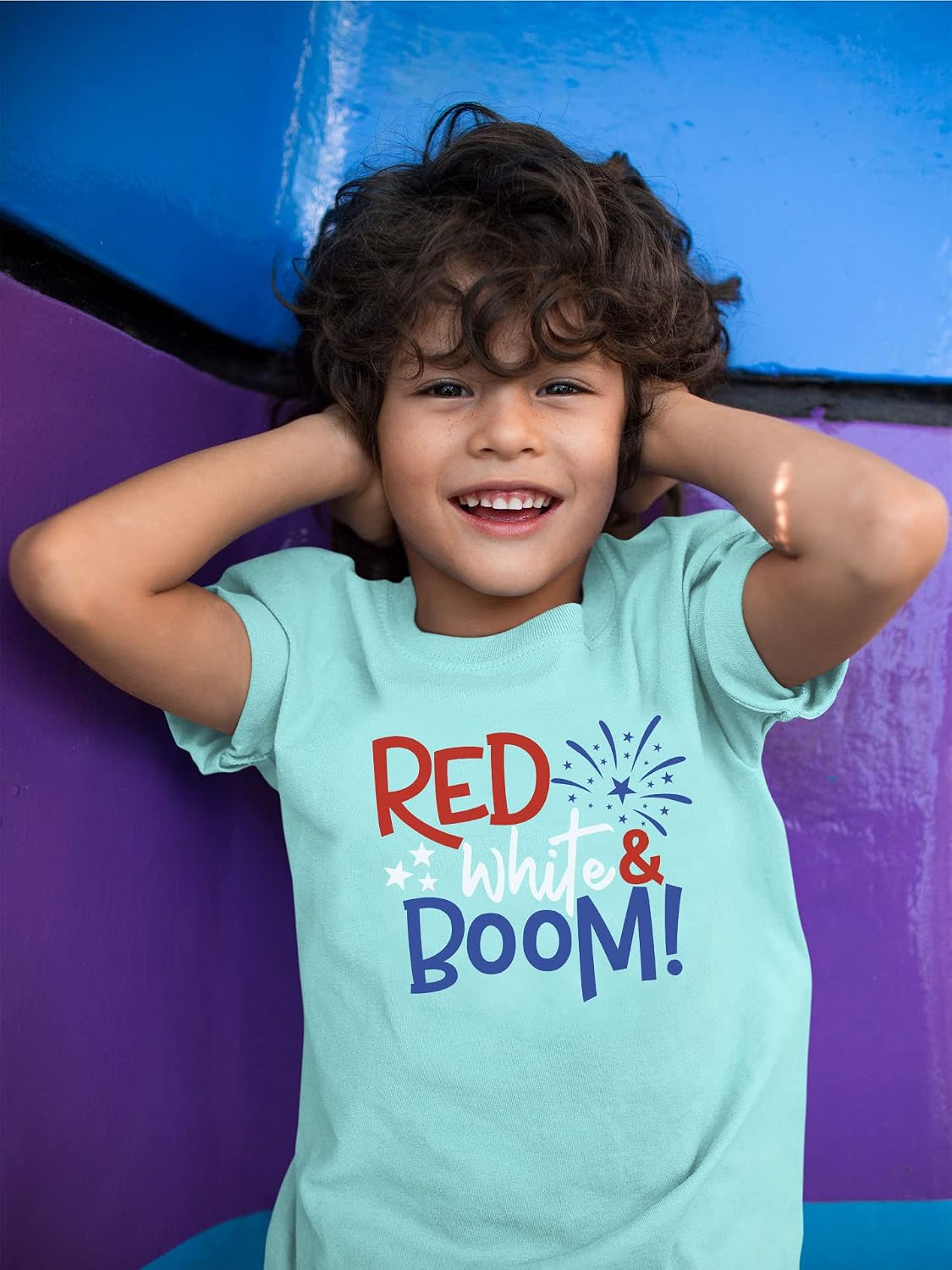 Red White & Boom Fireworks 4th of July Family Matching Outfits for Kids and Adults